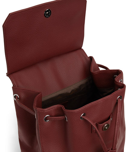 MUMBAI Vegan Backpack - Purity | Color: Red - variant::beet