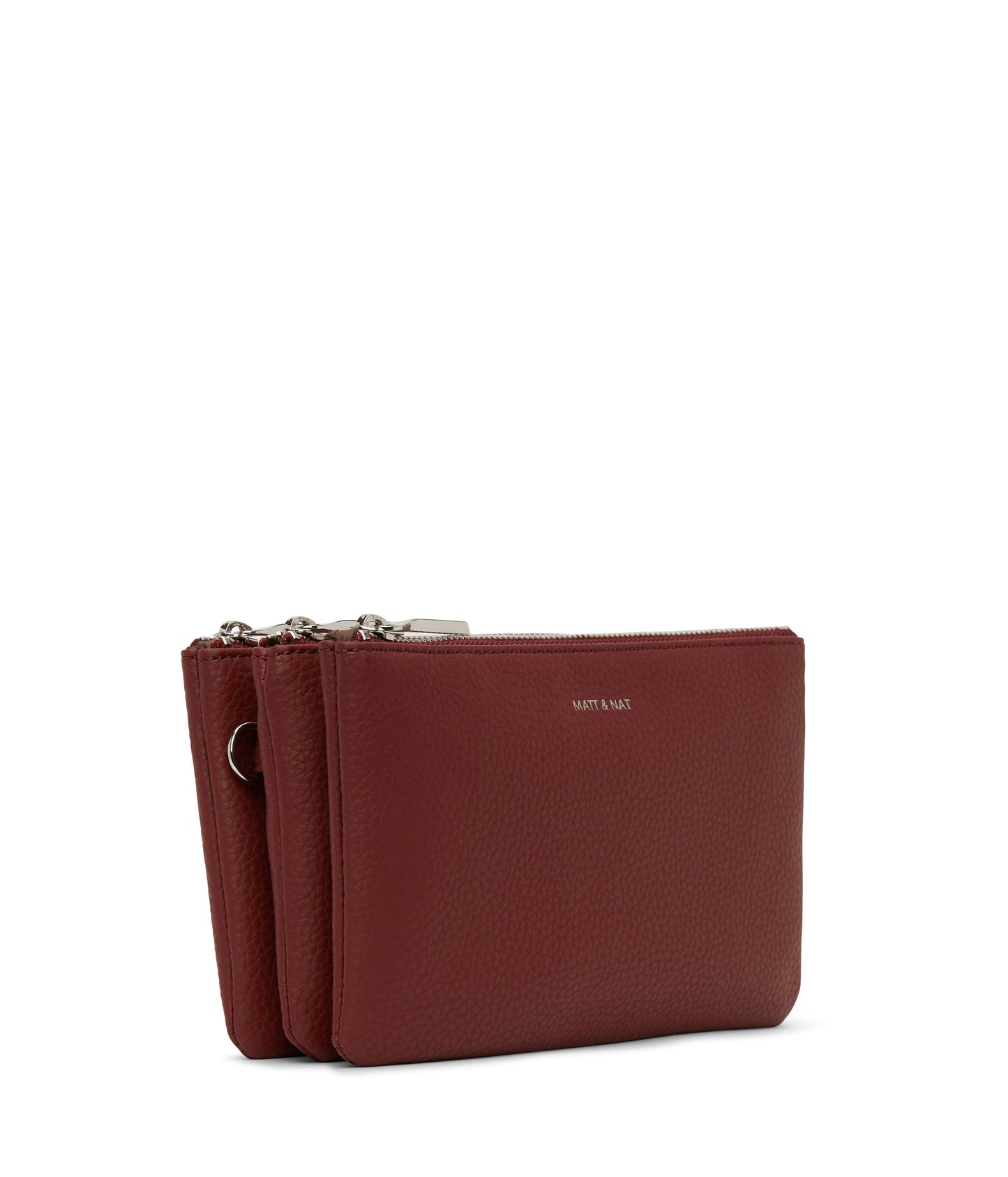 TRIPLET Vegan Crossbody Bag - Purity | Color: Red - variant::beet