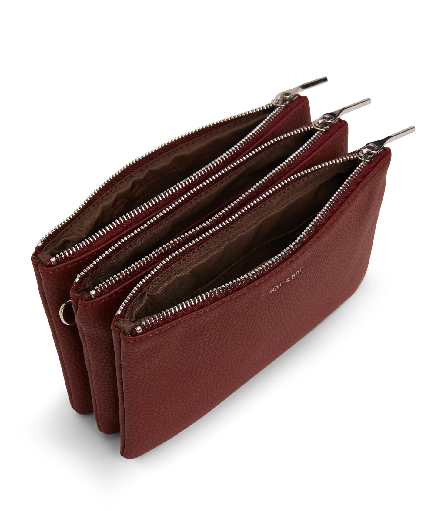 TRIPLET Vegan Crossbody Bag - Purity | Color: Red - variant::beet