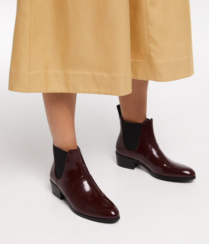 OSLO Women's Vegan Chelsea Boots | Color: Purple - variant::mulberry