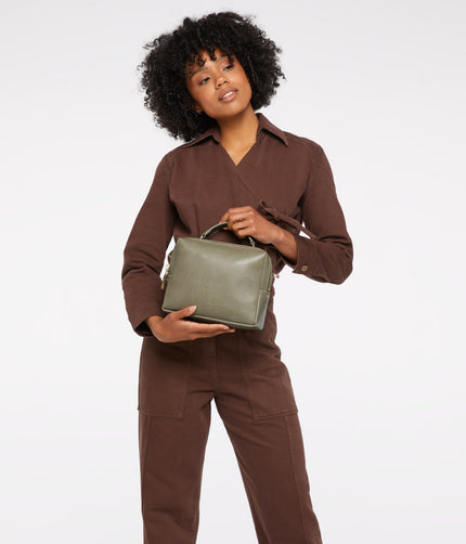 LIV Vegan Crossbody Bag - Vintage | Color: Green - variant::sage