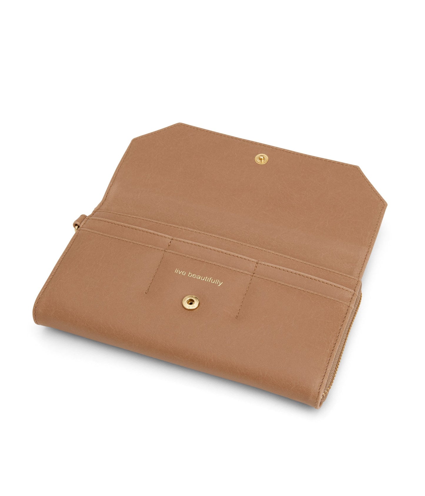 MION Vegan Wristlet Wallet - Vintage | Color: Tan - variant::soy