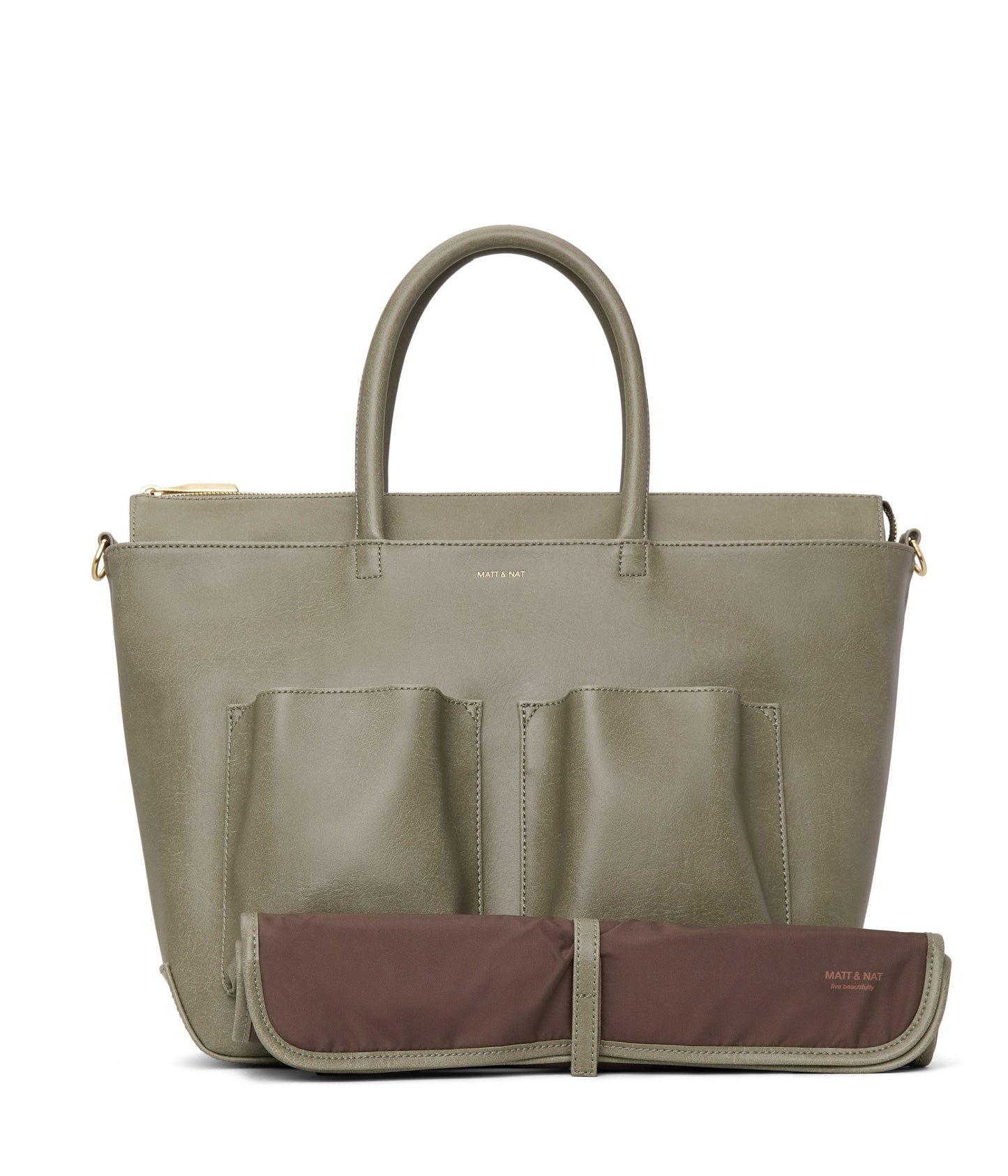 RAYLANMED Vegan Diaper Bag - Vintage | Color: Green - variant::sage