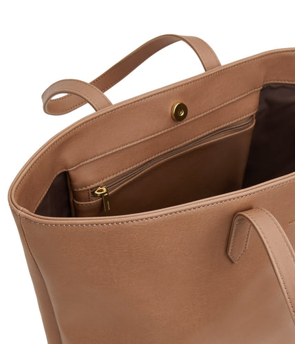 SCHLEPP Vegan Tote Bag - Vintage | Color: Tan - variant::soy
