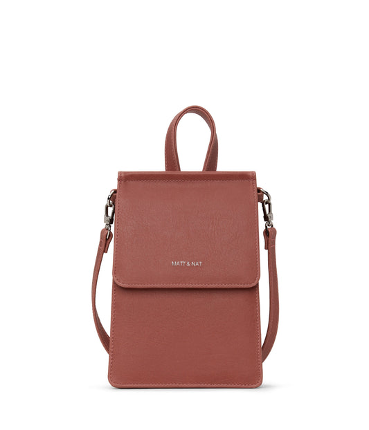 THESSA Vegan Crossbody Bag - Vintage | Color: Pink - variant::heirloom