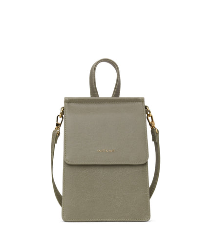THESSA Vegan Crossbody Bag - Vintage | Color: Green - variant::sage
