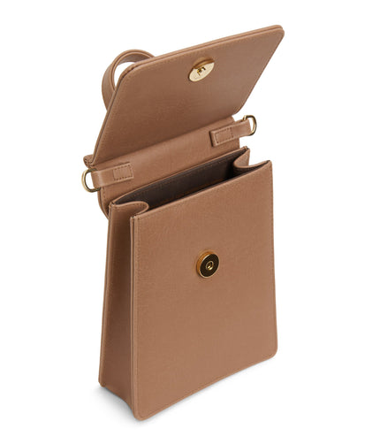 THESSA Vegan Crossbody Bag - Vintage | Color: Tan - variant::soy