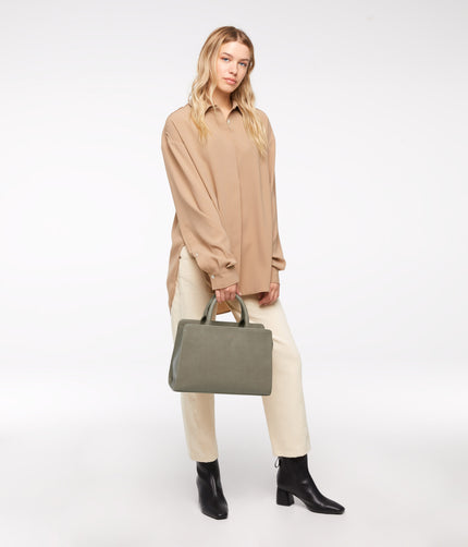 VON Vegan Satchel - Vintage | Color: Green - variant::sage