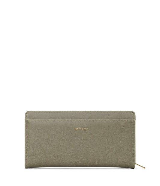 WEBBER Vegan Wallet - Vintage | Color: Green - variant::sage