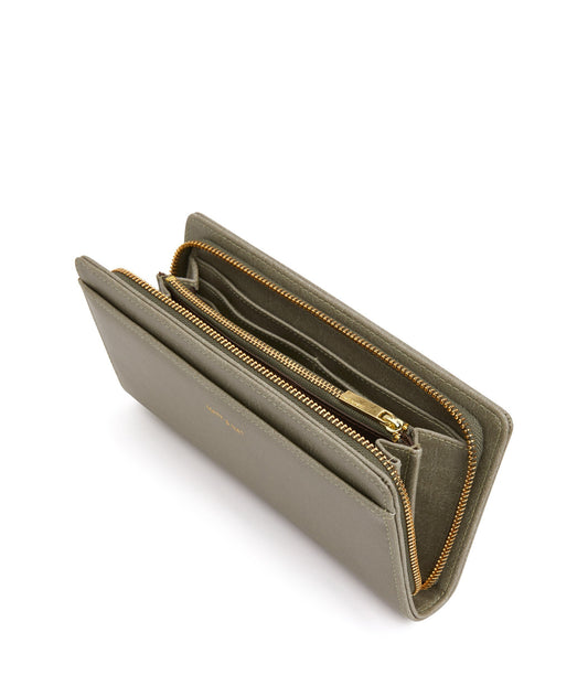 WEBBER Vegan Wallet - Vintage | Color: Green - variant::sage