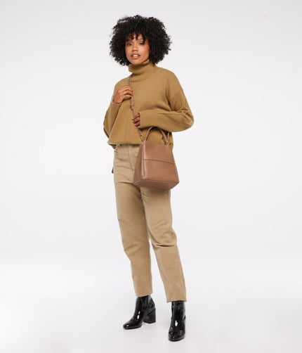 WILLASM Small Vegan Tote Bag - Vintage | Color: Tan - variant::soy