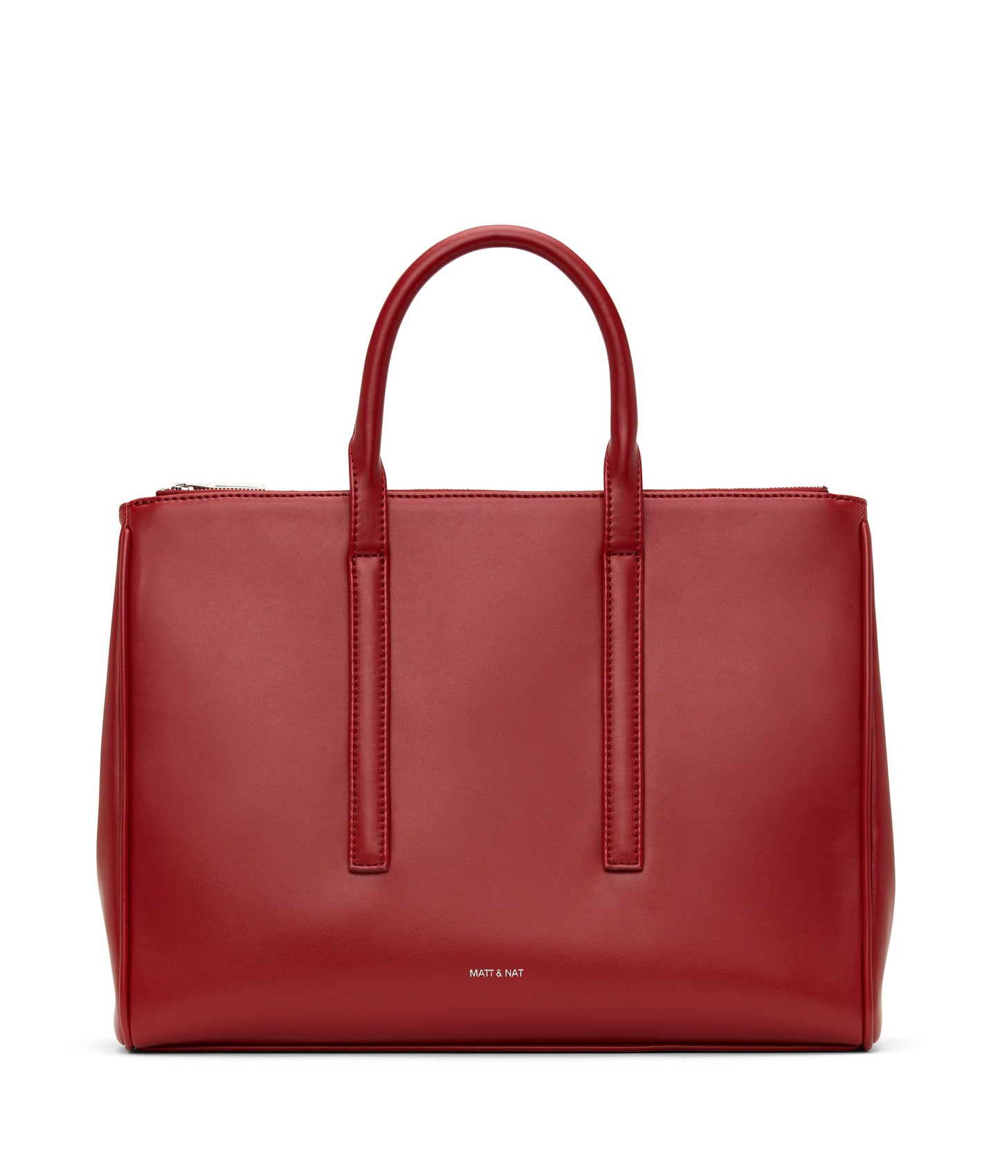 EVELIN Vegan Satchel - Loom | Color: Red - variant::plum