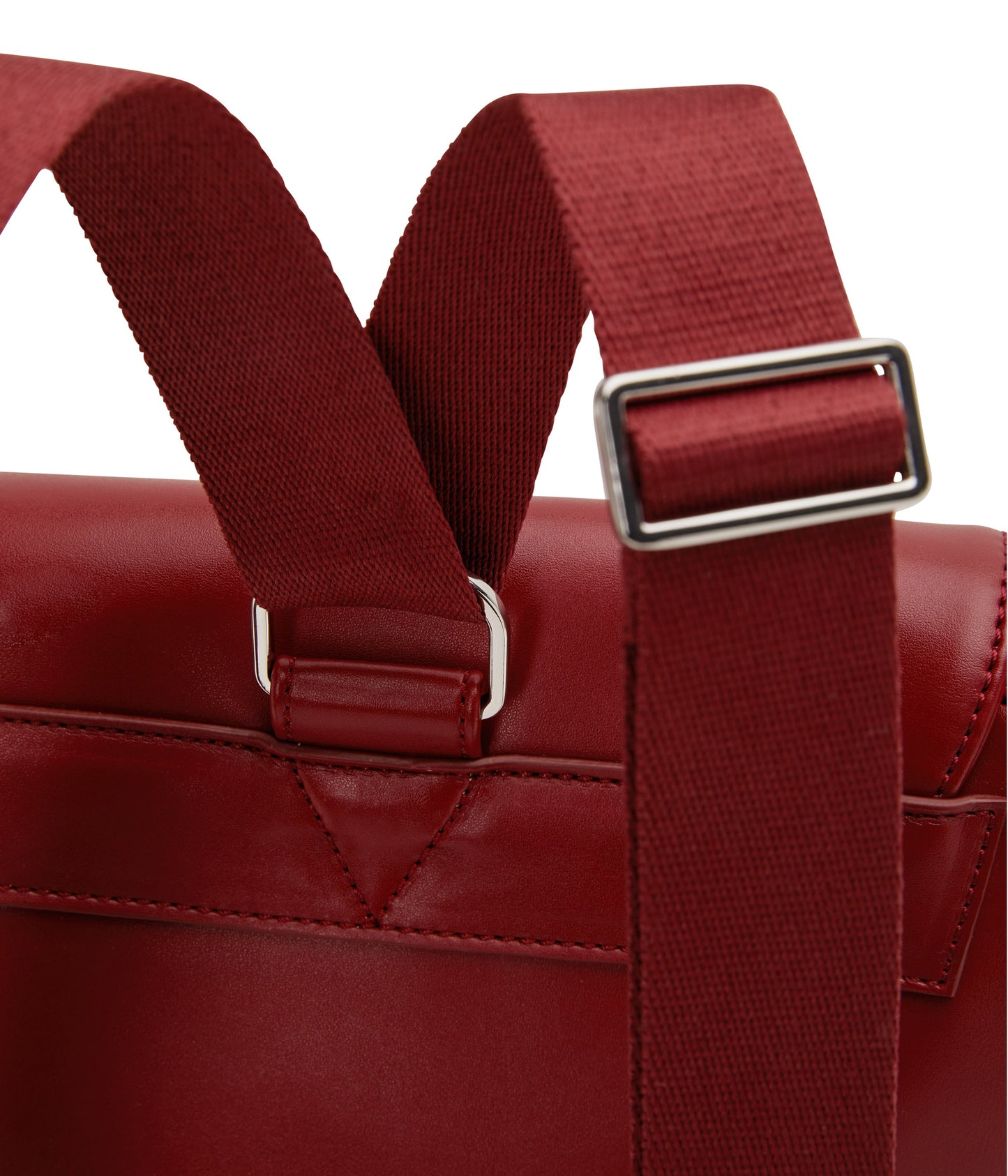 ANNEX Vegan Backpack - Loom | Color: Red - variant::plum