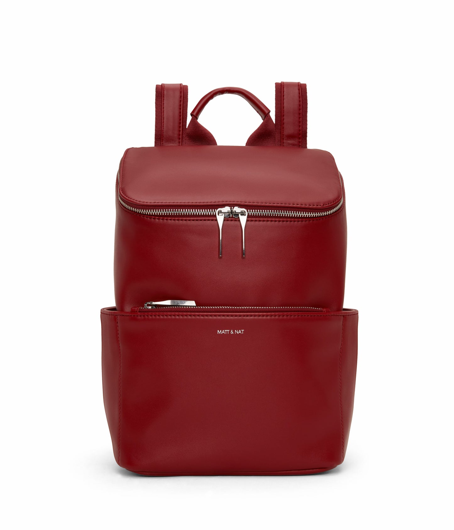 BRAVE MICRO Vegan Crossbody Bag - Loom | Color: Red - variant::plum