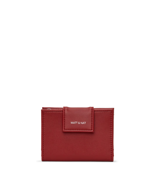 CRUISESM Small Vegan Wallet - Loom | Color: Red - variant::plum