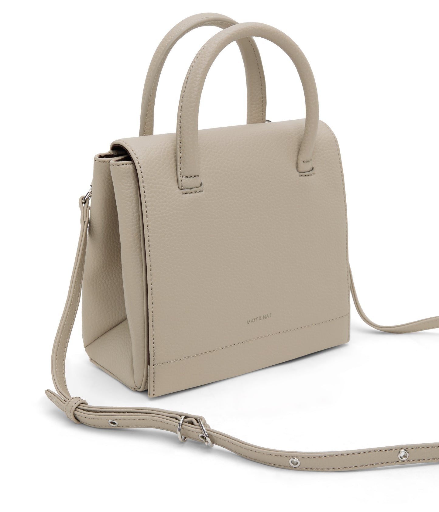 ADELSM Small Vegan Satchel - Purity | Color: Beige - variant::dream