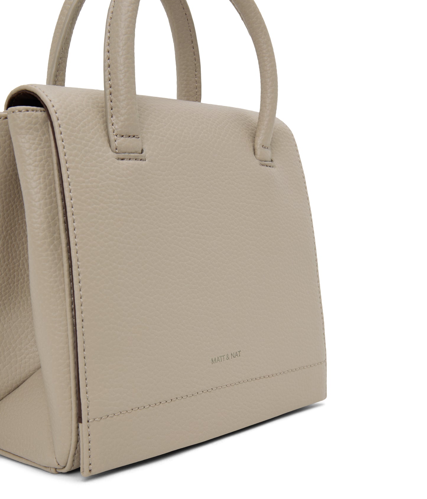 ADELSM Small Vegan Satchel - Purity | Color: Beige - variant::dream