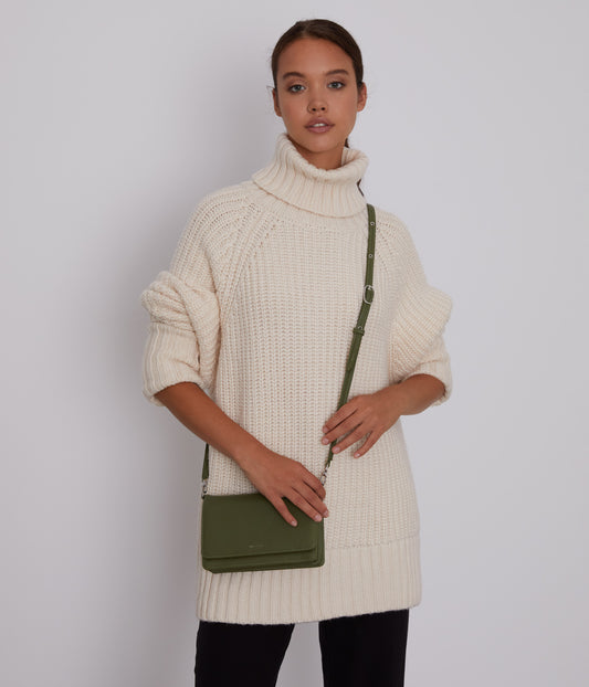 BEE Vegan Crossbody Bag - Purity | Color: Green - variant::meadow