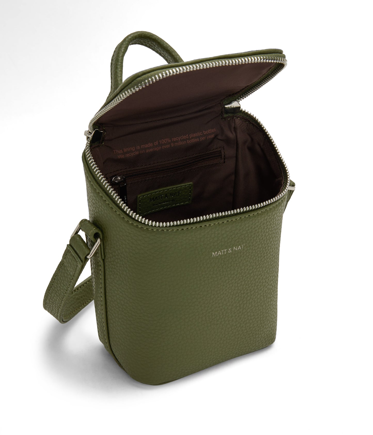 BRAVEMICRO Vegan Crossbody Bag - Purity | Color: Green - variant::meadow