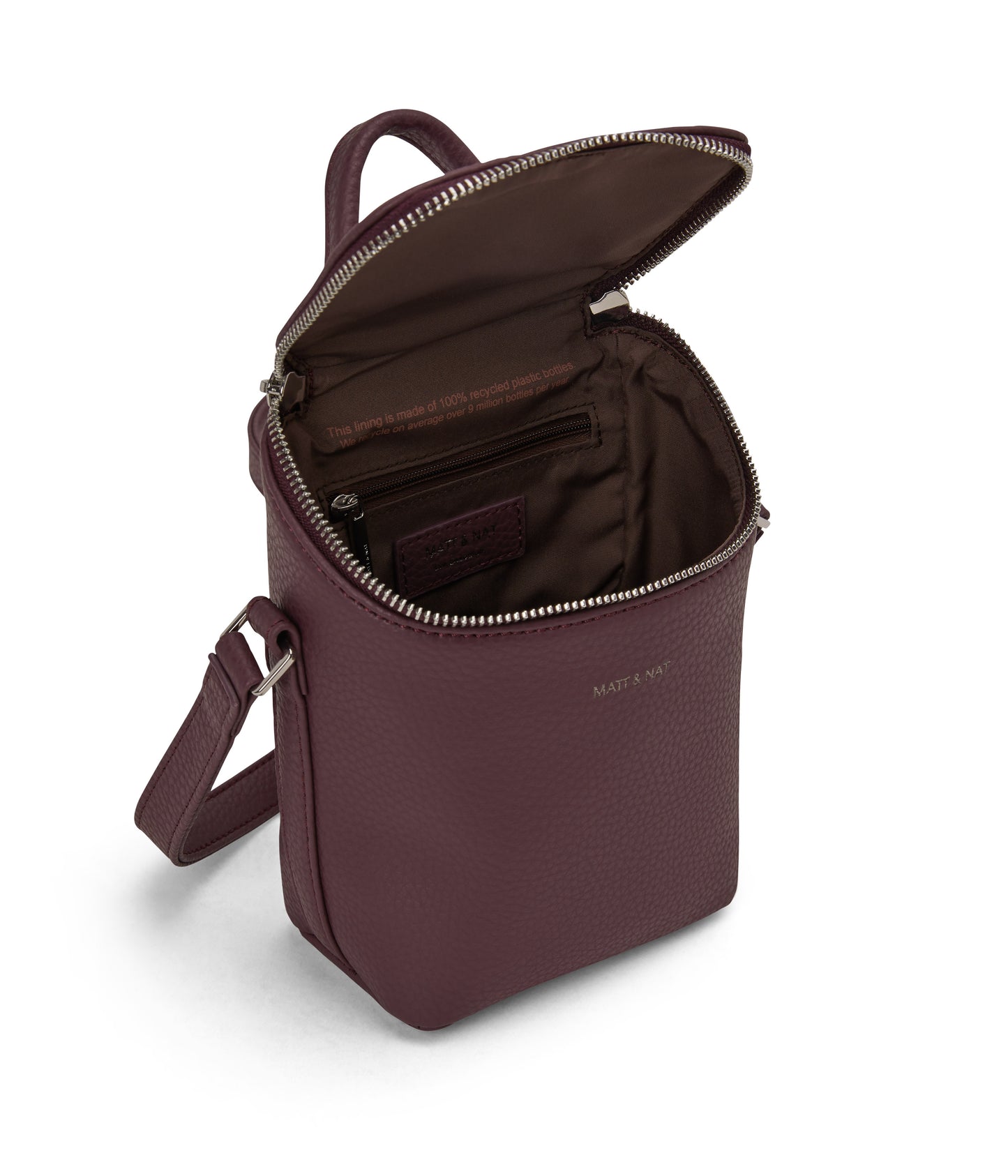 BRAVEMICRO Vegan Crossbody Bag - Purity | Color: Purple - variant::moon