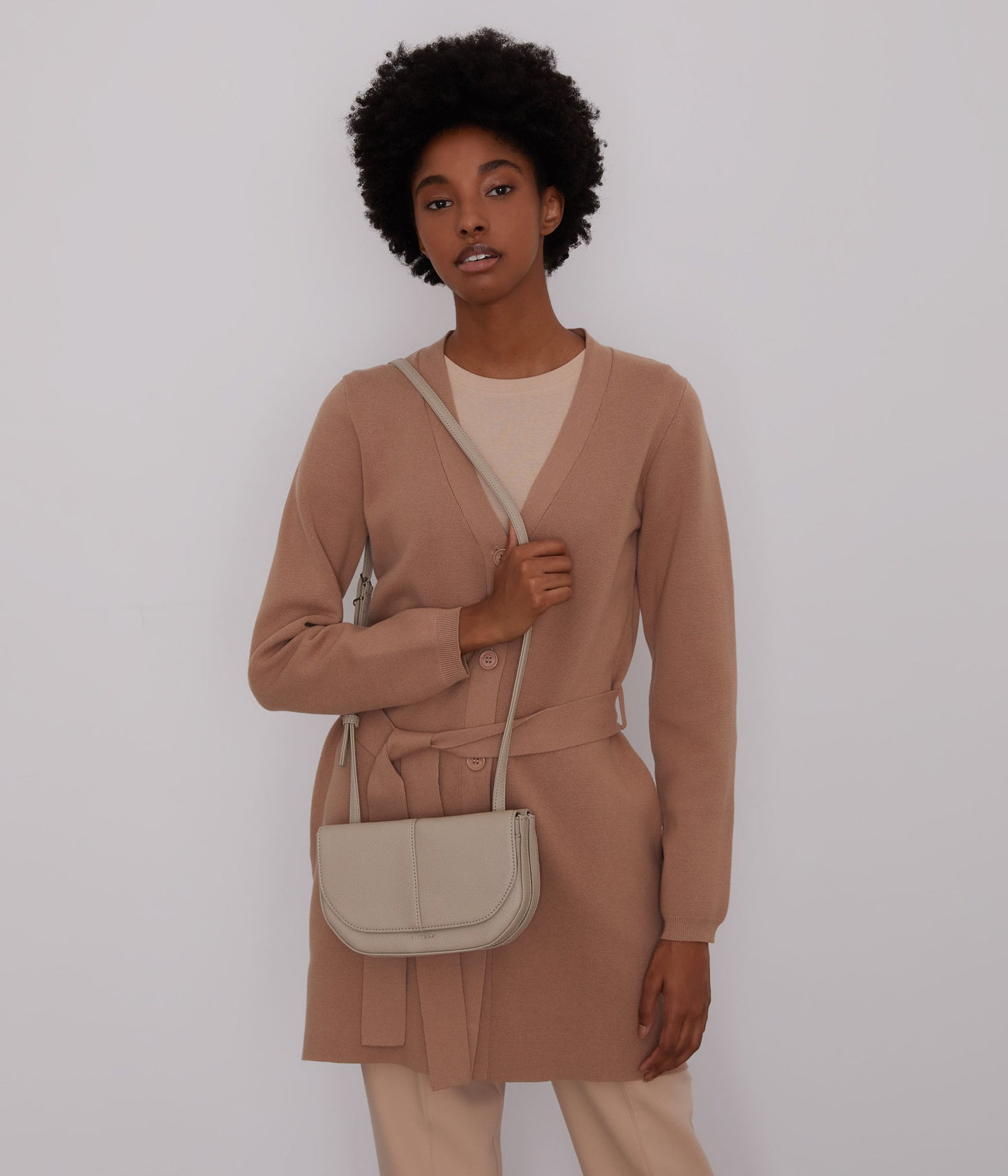 BUDA Vegan Crossbody Bag - Purity | Color: Beige - variant::dream