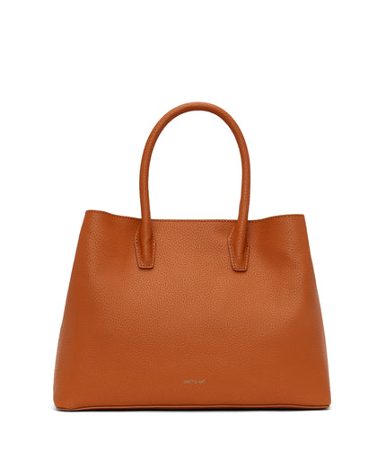 KRISTASM Small Vegan Satchel - Purity | Color: Orange - variant::prairie