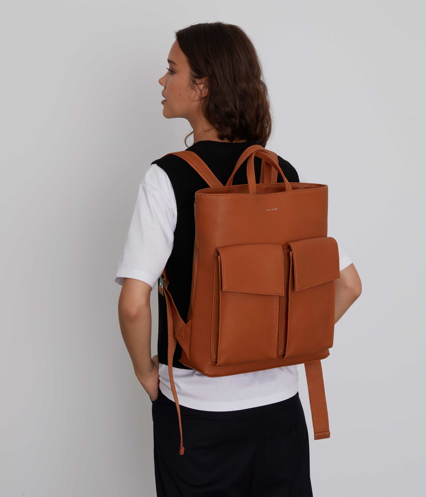 MYRON Vegan Backpack - Purity | Color: Beige - variant::dream