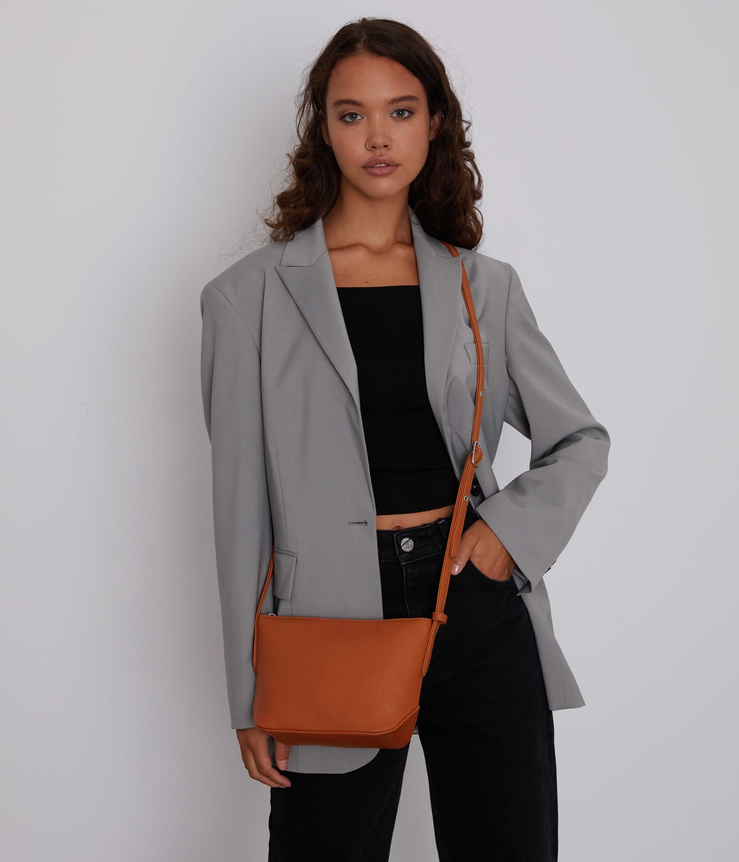 SAM Vegan Crossbody Bag - Purity | Color: Orange - variant::prairie