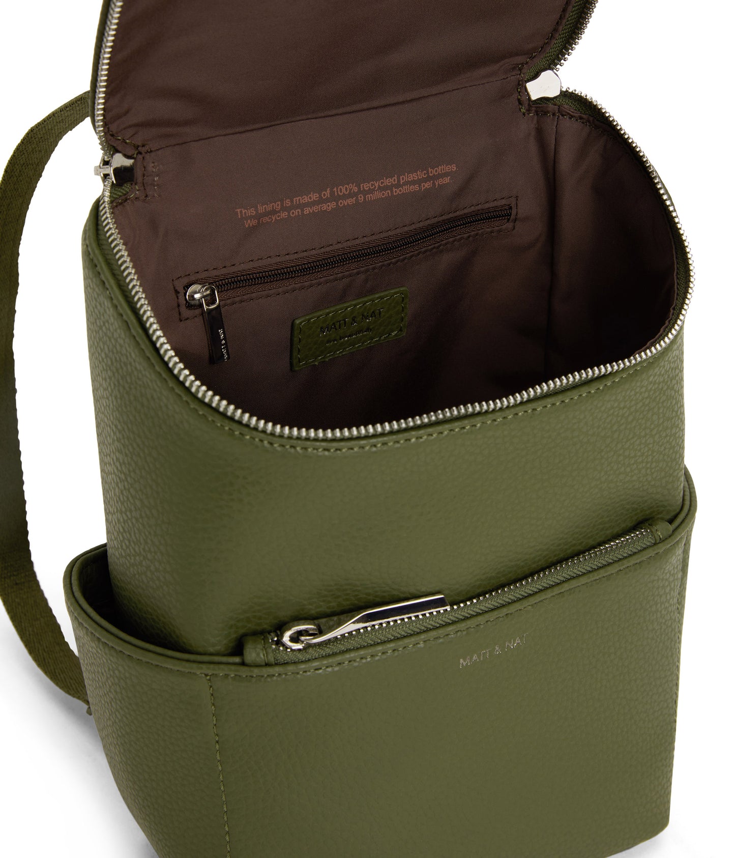 BRAVESM Small Vegan Backpack - Purity | Color: Green - variant::meadow