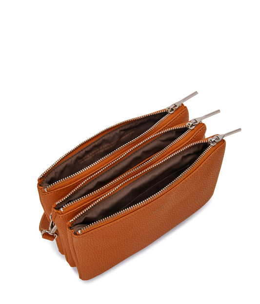 TRIPLET Vegan Crossbody Bag - Purity | Color: Orange - variant::prairie