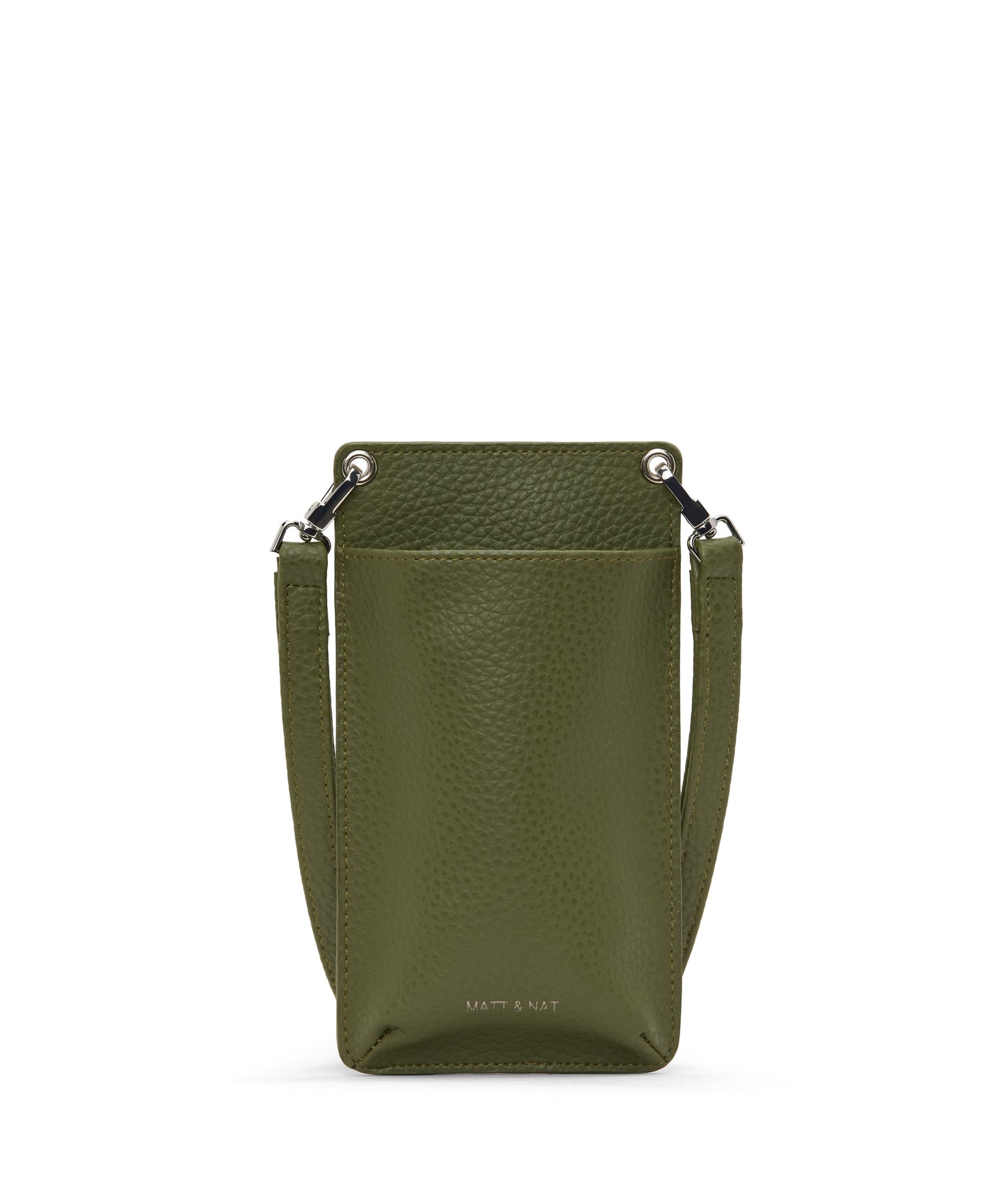 CUE Vegan Crossbody Phone Bag - Purity | Color: Green - variant::meadow