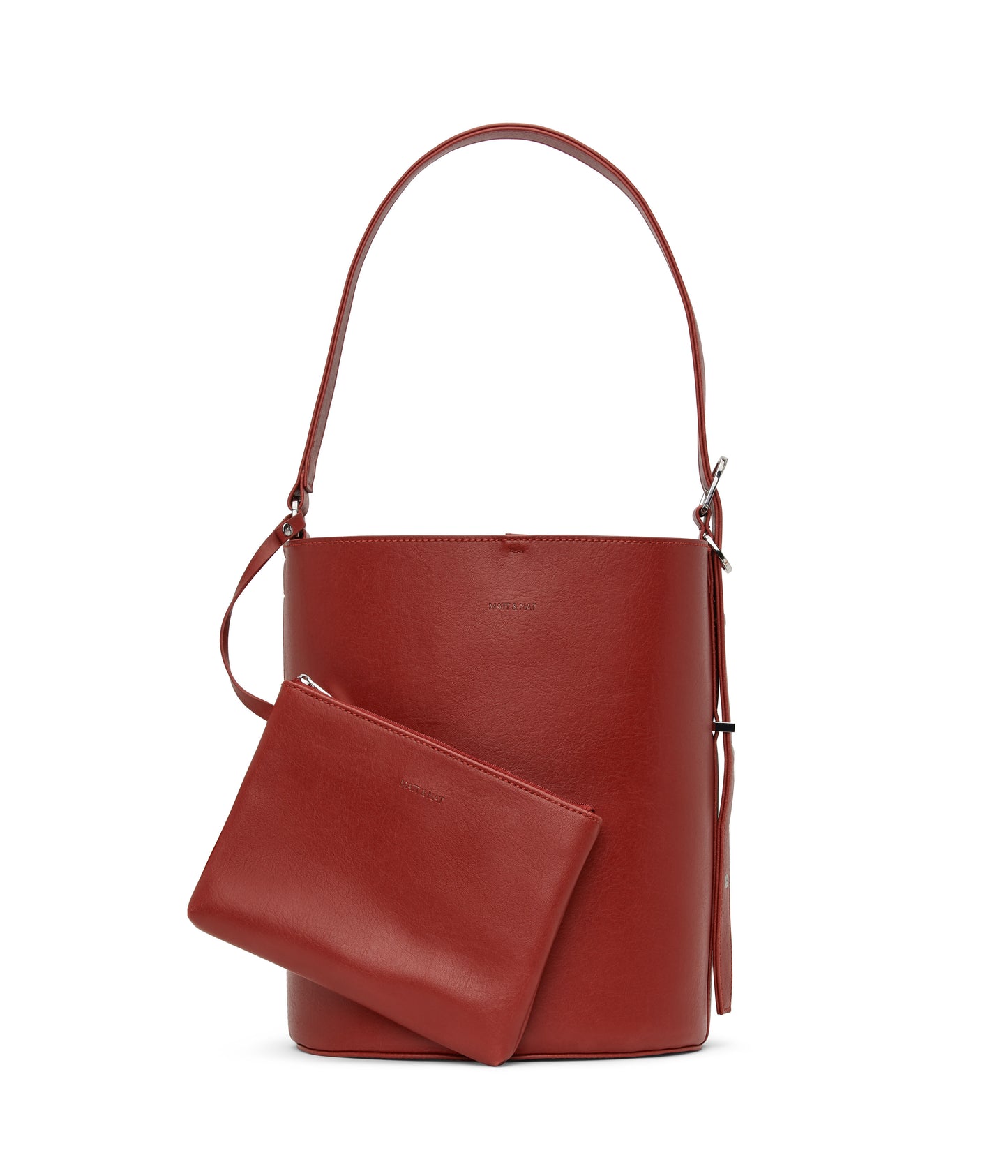 AZUR Vegan Bucket Bag - Vintage | Color: Red - variant::barn