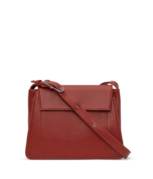 LEIA Vegan Shoulder Bag - Vintage | Color: Red - variant::barn