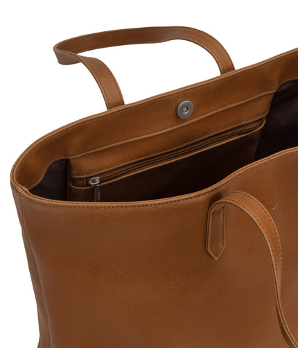 SCHLEPP Vegan Tote Bag - Vintage | Color: Brown - variant::chili