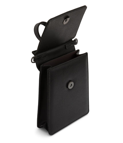 THESSA Vegan Crossbody Bag - Vintage | Color: Black - variant::black