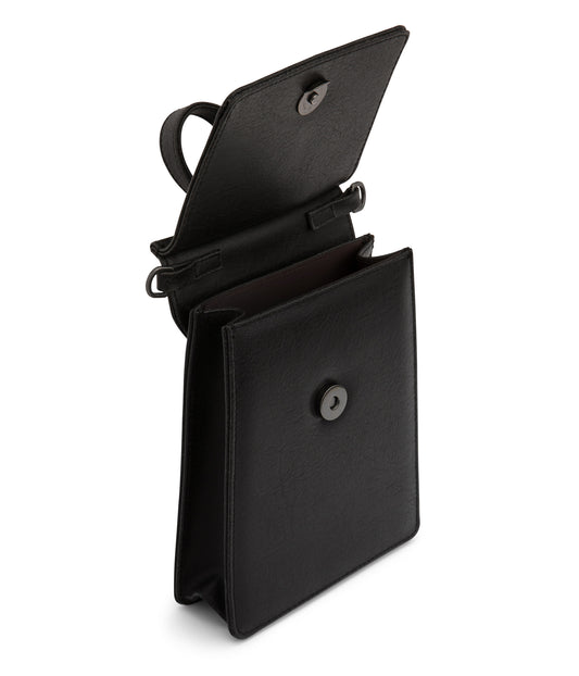 THESSA Vegan Crossbody Bag - Vintage | Color: Black - variant::black