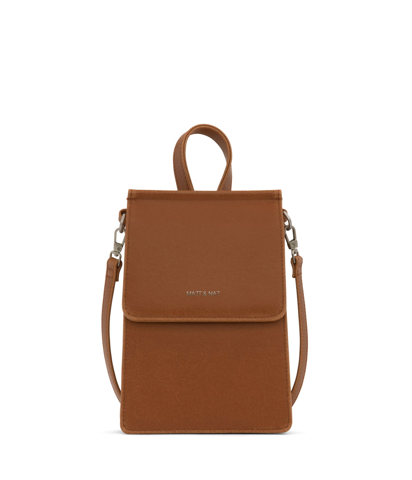 THESSA Vegan Crossbody Bag - Vintage | Color: Brown - variant::chili