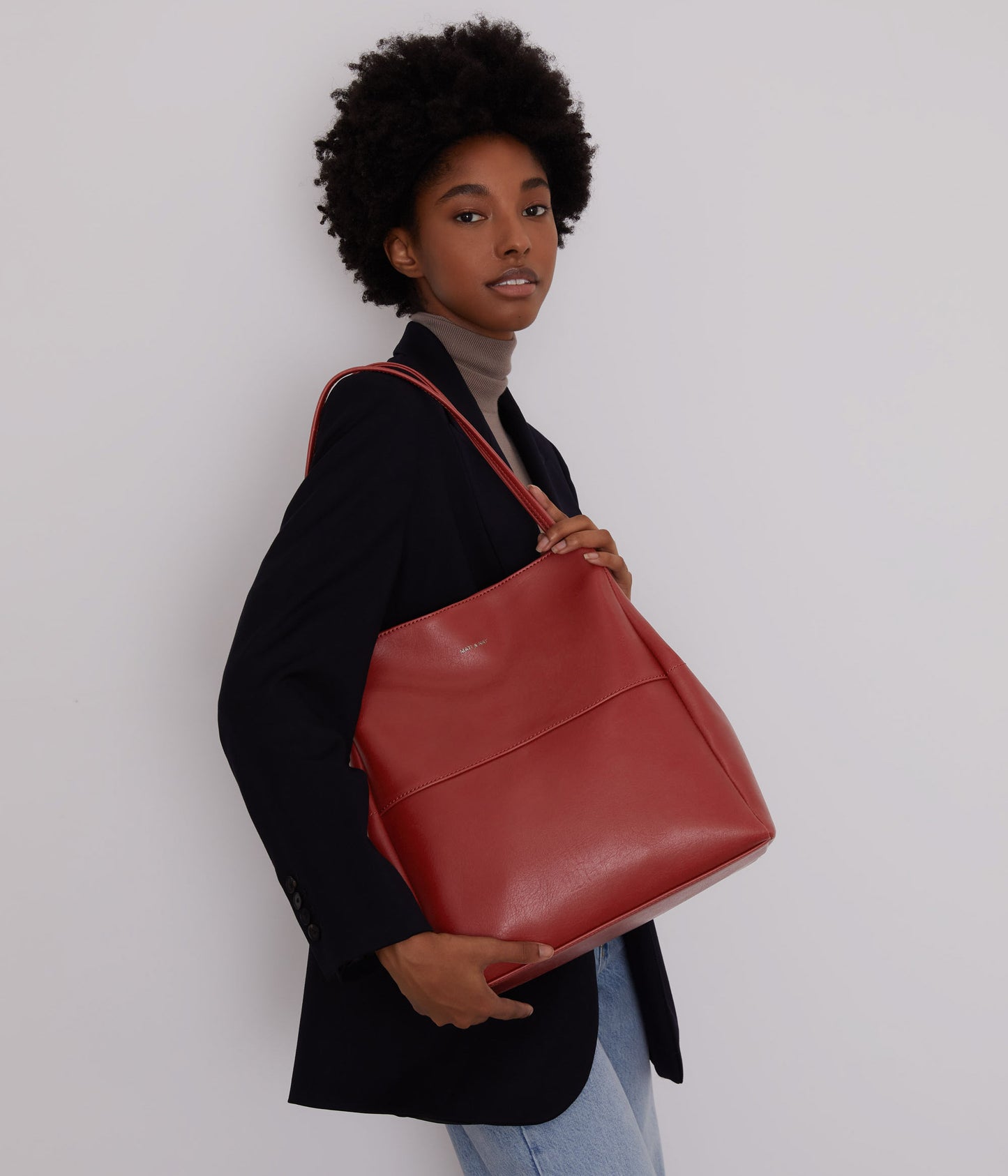 WILLA Vegan Tote Bag - Vintage | Color: Grey - variant::wave