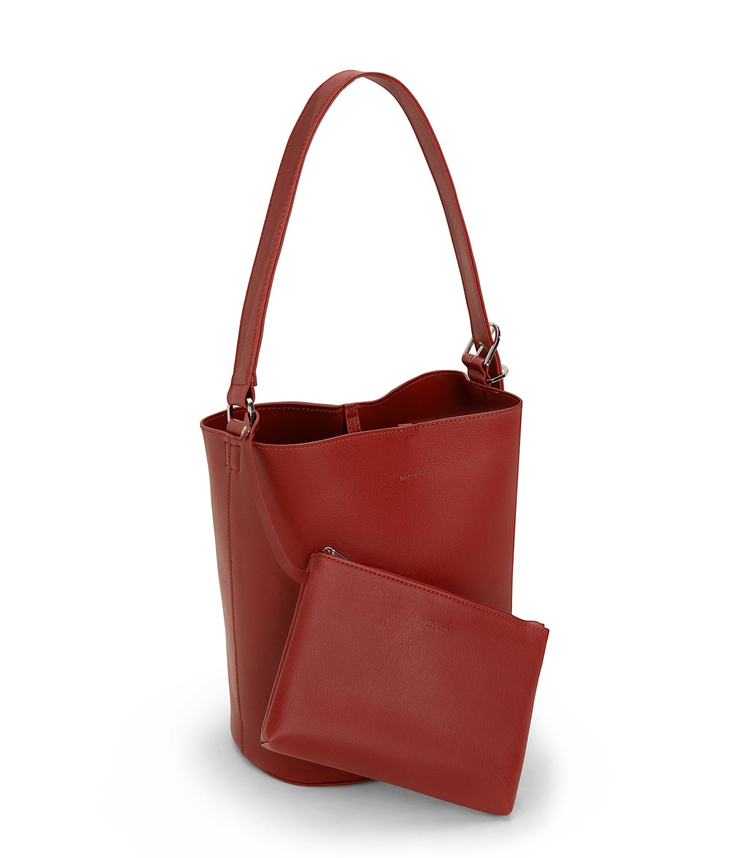 AZUR Vegan Bucket Bag - Vintage | Color: Red - variant::barn