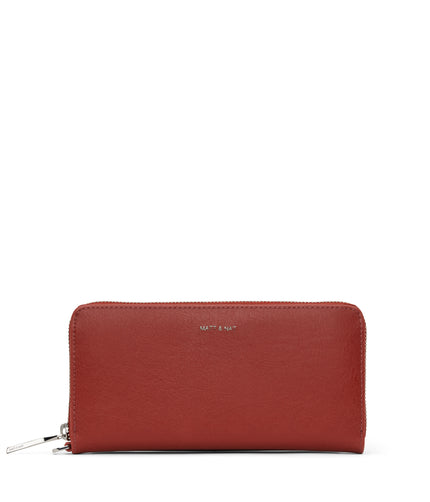 ELM Vegan Continental Wallet - Vintage | Color: Red - variant::barn