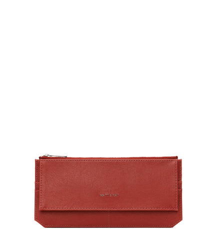 PERLA Vegan Flat Wallet - Vintage | Color: Red - variant::barn