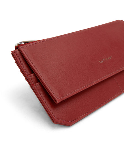 PERLA Vegan Flat Wallet - Vintage | Color: Red - variant::barn