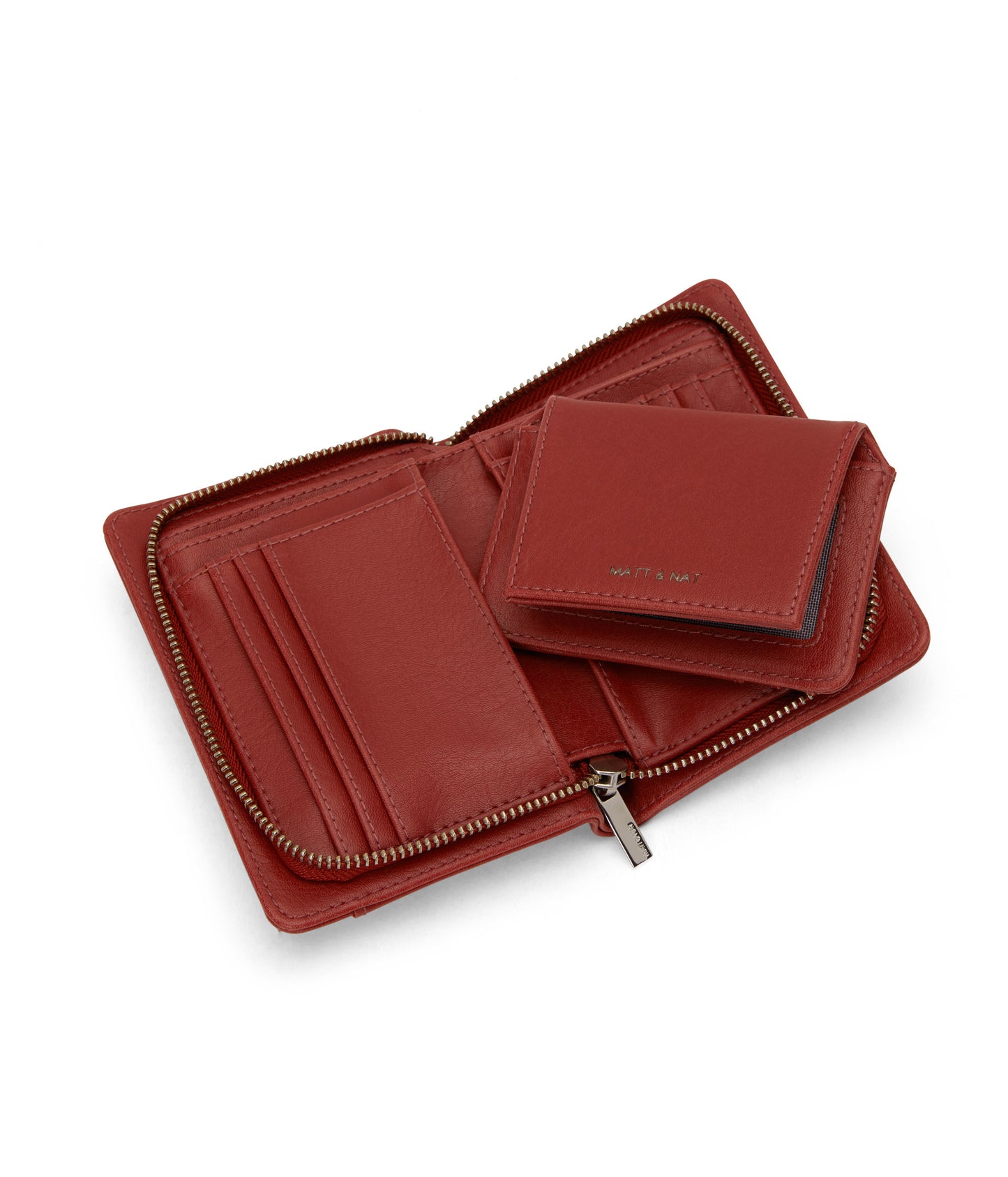 WEBBERSM Small Vegan Wallet - Vintage | Color: Red - variant::barn