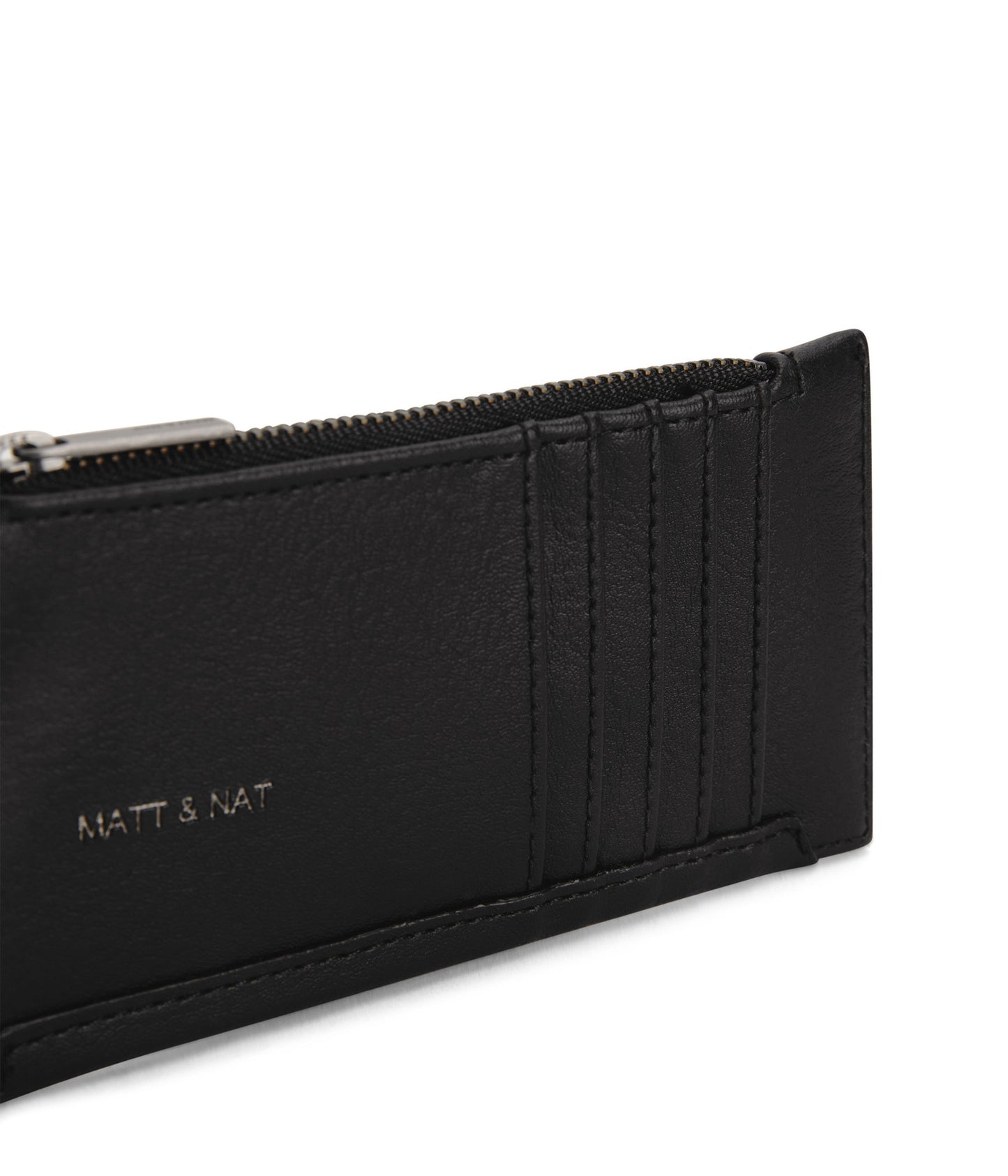 JESSE Slim Vegan Wallet - Arbor | Color: Black - variant::black