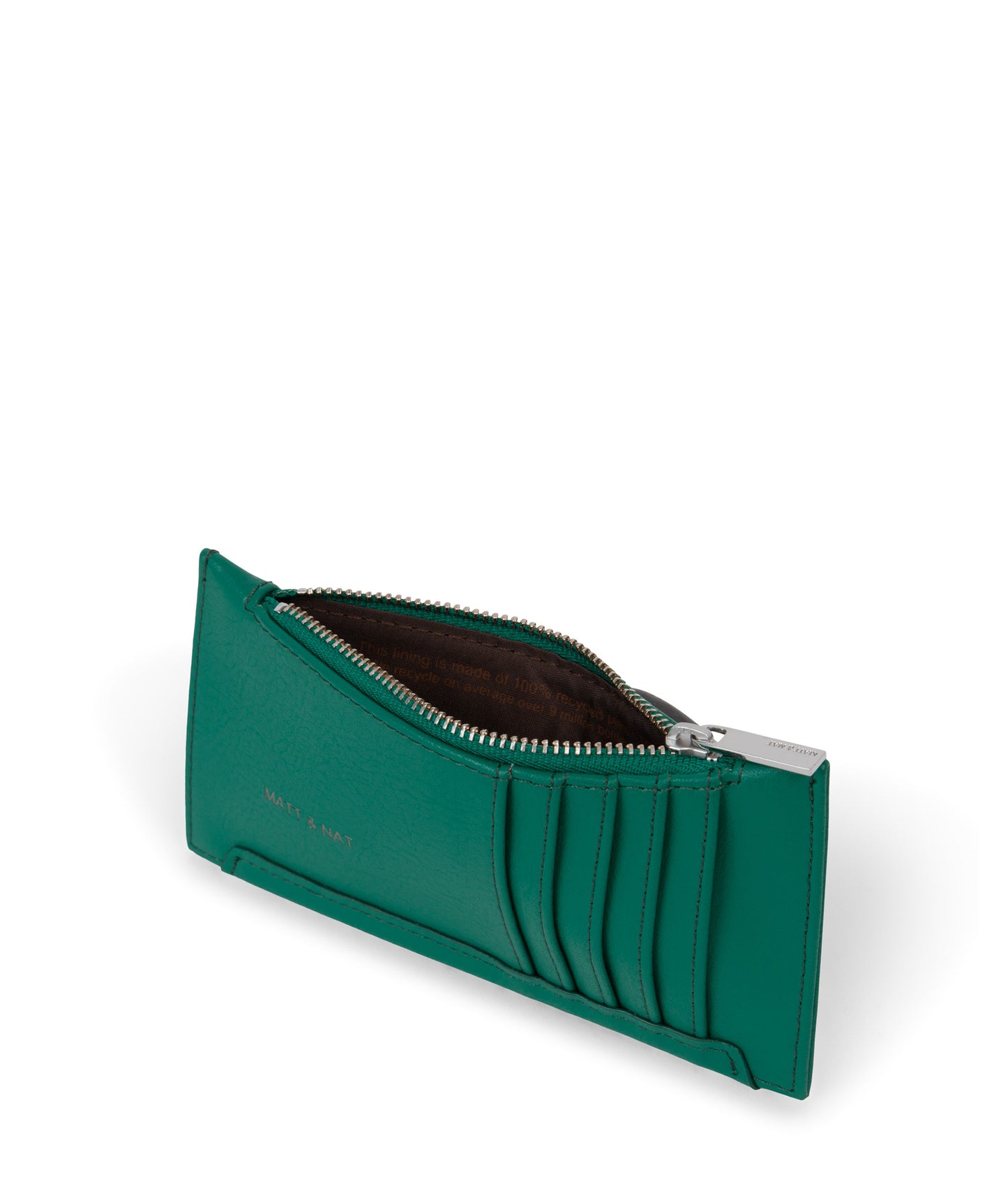 JESSE Slim Vegan Wallet - Arbor | Color: Green - variant::peacock