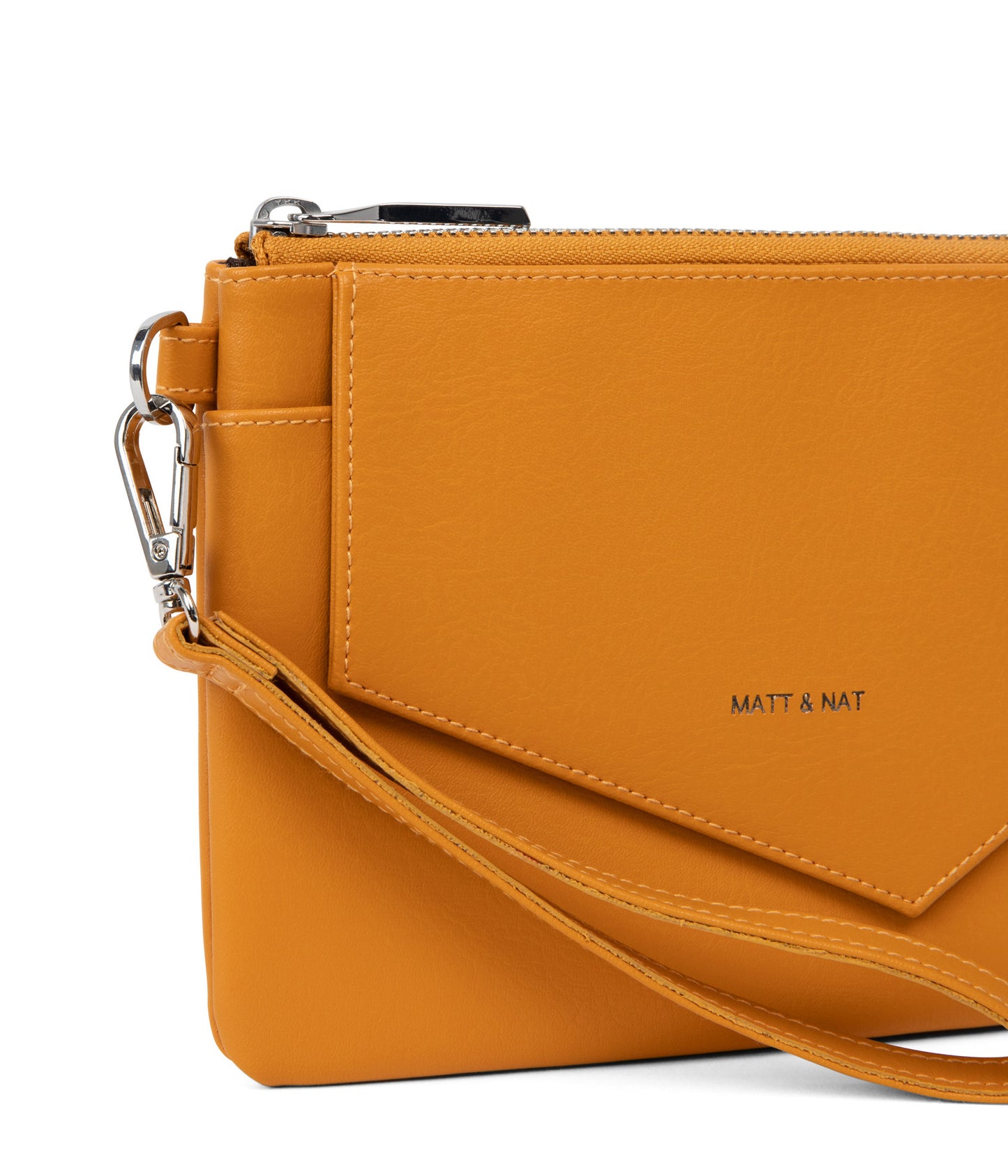 NIA Vegan Wristlet Wallet - Arbor | Color: Yellow - variant::marigold