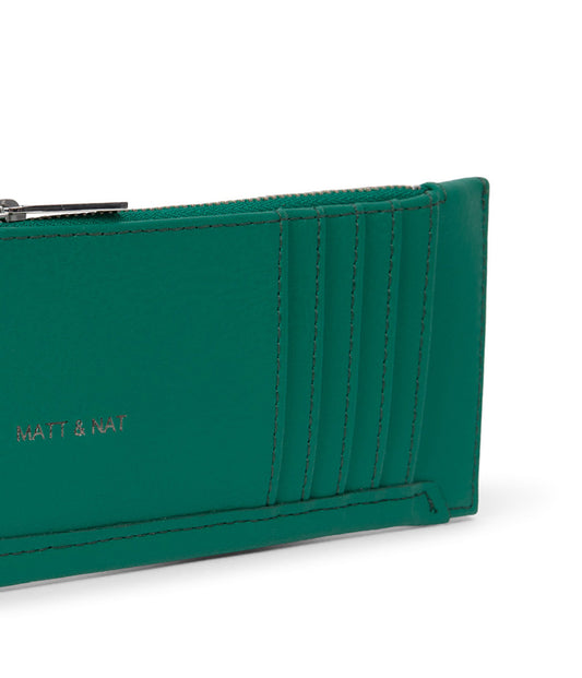 JESSE Slim Vegan Wallet - Arbor | Color: Green - variant::peacock