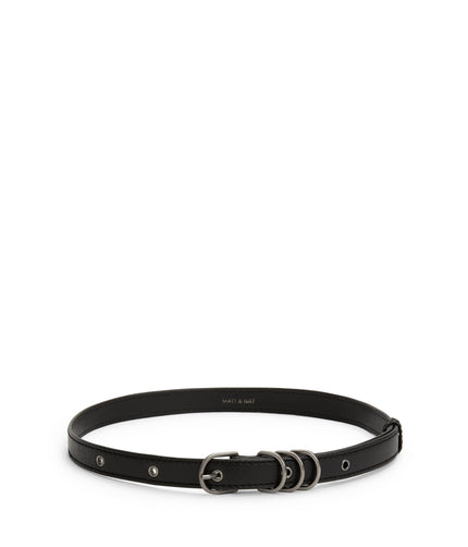 JULEP Women's Vegan Skinny Belt | Color: Black - variant::black