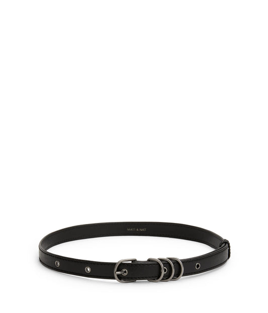 JULEP Women's Vegan Skinny Belt | Color: Black - variant::black