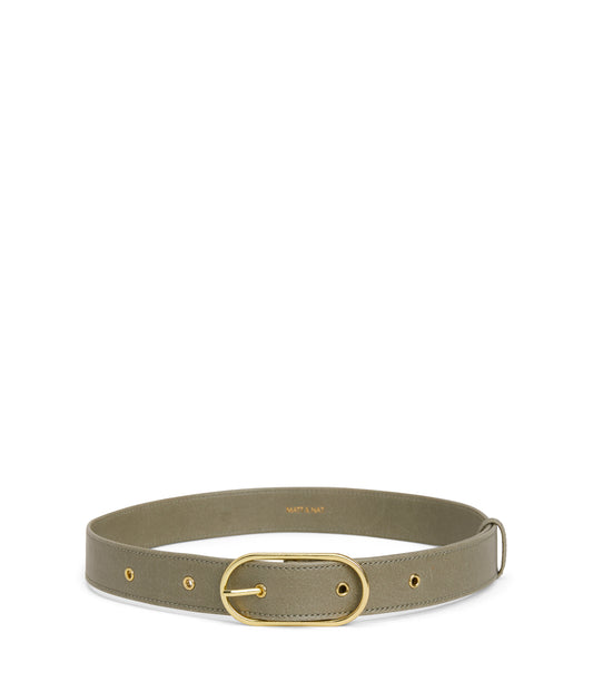 NEIL Women's Vegan Leather Belt | Color: Green - variant::sage